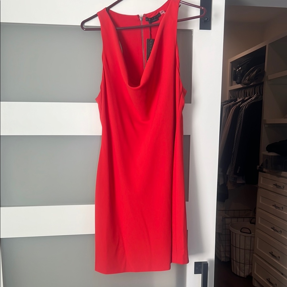 Chic Red Sleeveless Dress